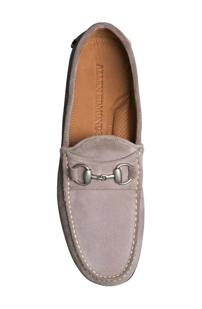 Shop Allen Edmonds Sebastian Bit Loafer In Pewter Suede