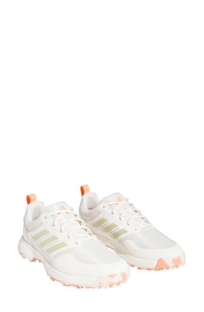 Shop Adidas Golf Tech Response Sl3 Golf Shoe In White/ Silver/ Coral