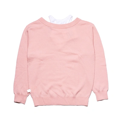 Alexander Wang Classic Bi-layer Off Shoulder Inner Tank Sweater Pink White
