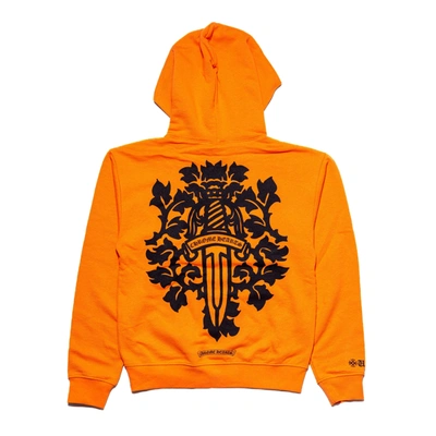 Shop Chrome Hearts Vine Dagger Hoodie Orange In Xxl