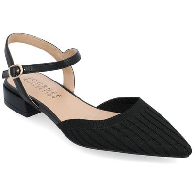 Shop Journee Collection Collection Women's Ansley Flats In Black