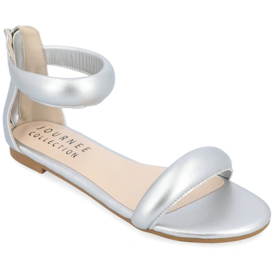 Shop Journee Collection Collection Women's Tru Comfort Foam Peytonn Sandal In Silver