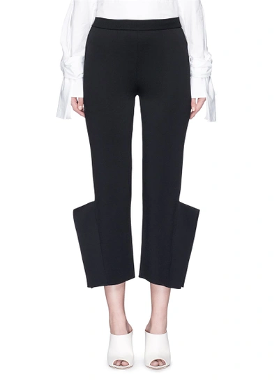 Shop Stella Mccartney 'strong Shapes' Knit Winged Pants