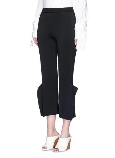 Shop Stella Mccartney 'strong Shapes' Knit Winged Pants