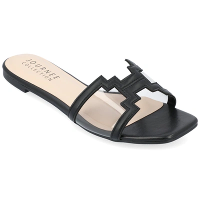 Journee Collection Jamarie Tru Comfort Slide Sandal In Black