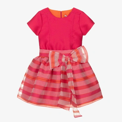 Shop Mama Luma Girls Pink Stripe Organza Skirt Set