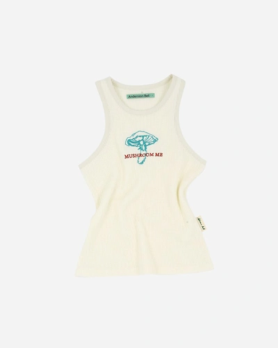 Shop Andersson Bell &quot;mushroom Me&quot; Embroidery Tank Top In White