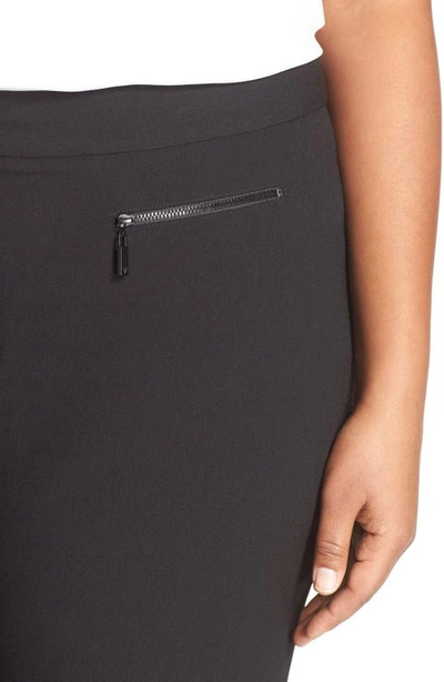 Shop Vince Camuto Zip Pocket Culottes In Rich Black