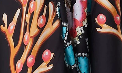 Ranee's Starfish Halter Maxi Dress In Black