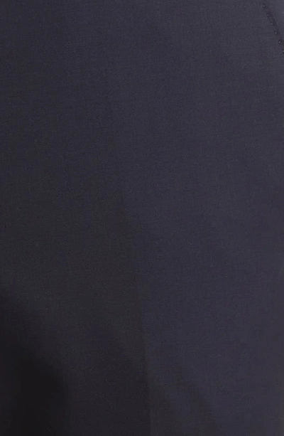 Hugo Boss Genius Virgin Wool Tux Pants In Navy