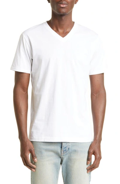 Shop Sunspel V-neck T-shirt In White