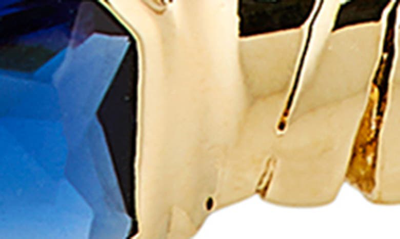 Nadri Omega Collar Necklace In Gold With Sapphire