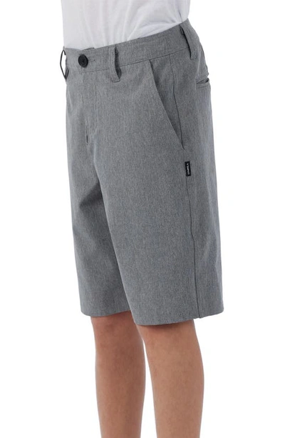 Shop O'neill Kids' Reserve Heather Hyperfreak Hybrid Shorts In Grey