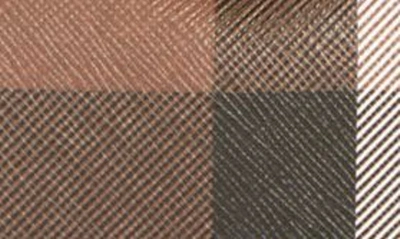 Burberry Womens Dark Birch Brown Chk Check-print Mini Woven And Leather Top-handle Bowling Bag