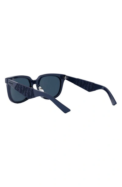 Shop Dior 'b27 S3f 55mm Geometric Sunglasses In Blue/ Mirror