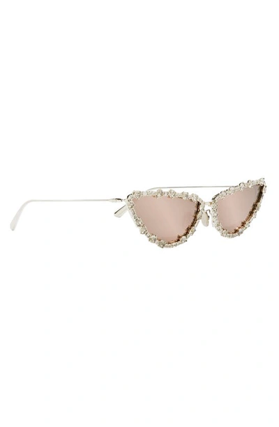 Shop Dior Miss B1u 63mm Cat Eye Sunglasses In Gold / Brown Mirror