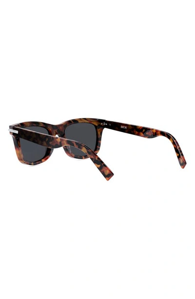 Shop Dior 'blacksuit S11i 53mm Square Sunglasses In Blonde Havana / Smoke