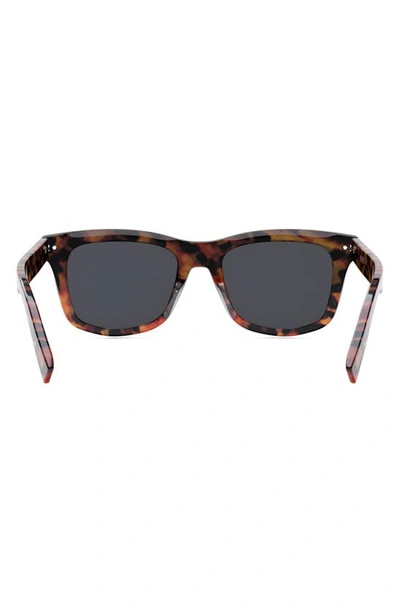 Shop Dior 'blacksuit S11i 53mm Square Sunglasses In Blonde Havana / Smoke