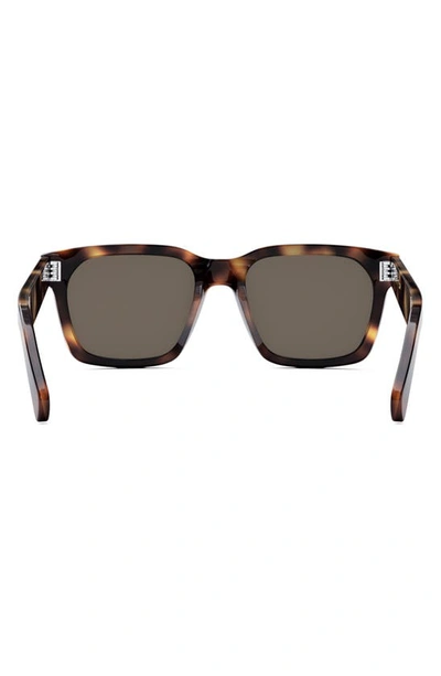 Shop Celine Bold 3 Dots 54mm Geometric Sunglasses In Blonde Havana / Brown Polar