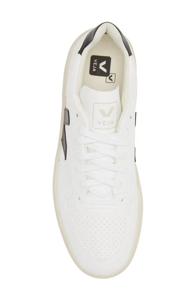 Shop Veja V-10 Low Top Sneaker In White Black