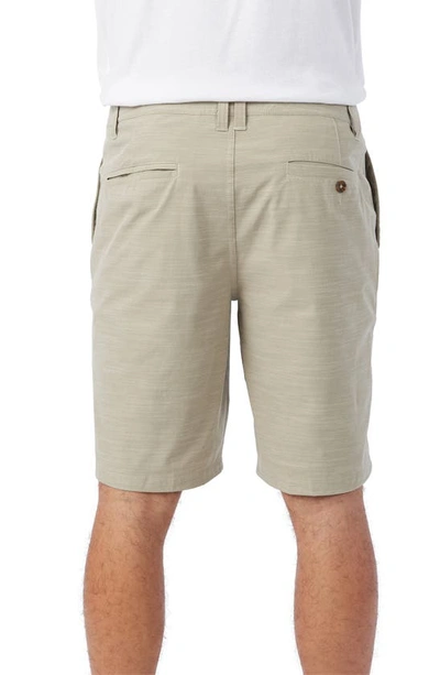 Shop O'neill Reserve Slub Hybrid Shorts In Khaki