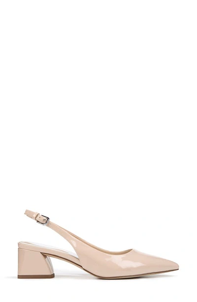 Franco Sarto Racer Slingback Pointed Toe Pump In Nude