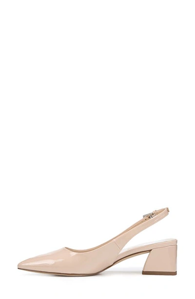 Franco Sarto Racer Slingback Pointed Toe Pump In Nude