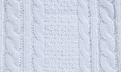 Shop Nordstrom Cable Knit Baby Blanket In Blue Feather