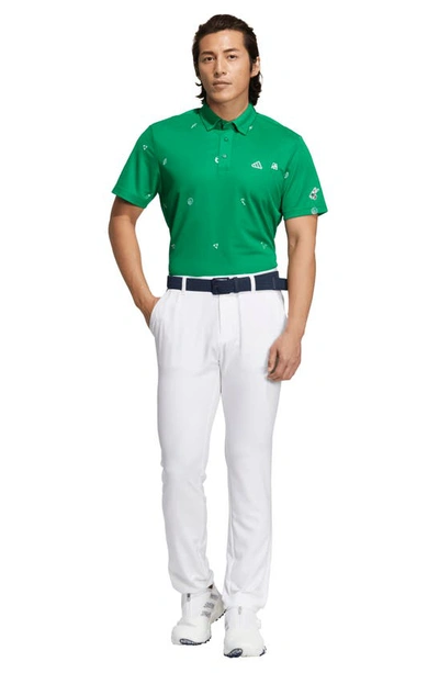 Shop Adidas Golf Play Green Golf Polo