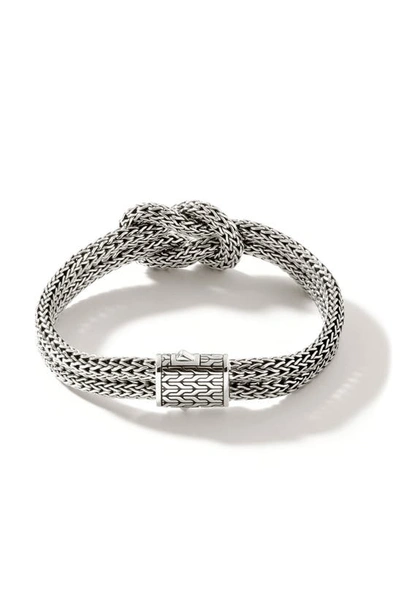 John Hardy Classic Chain Knot Layered Rope Bracelet In Silver