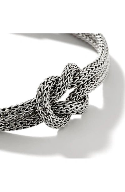 John Hardy Classic Chain Knot Layered Rope Bracelet In Silver