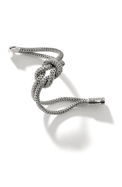 John Hardy Classic Chain Knot Layered Rope Bracelet In Silver
