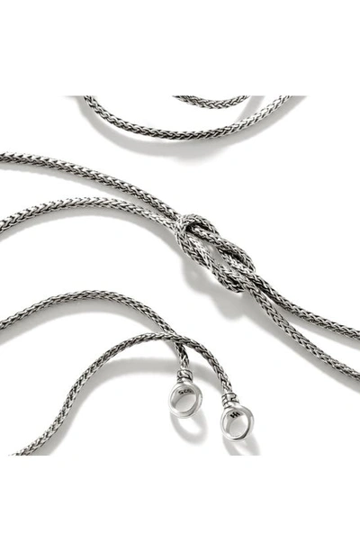 Shop John Hardy Classic Chain Knot Layered Rope Necklace In Silver