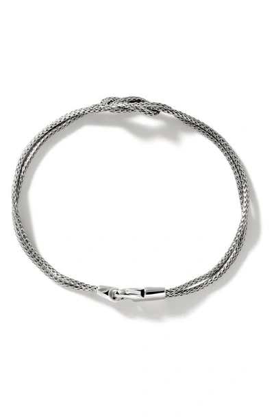 John Hardy Manah 1.8mm Double-row Bracelet In Silver