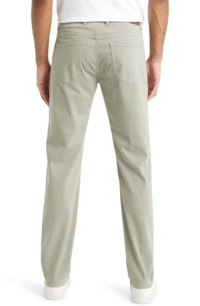 Shop Peter Millar Ultimate 5-pocket Straight Leg Sateen Pants In Sage
