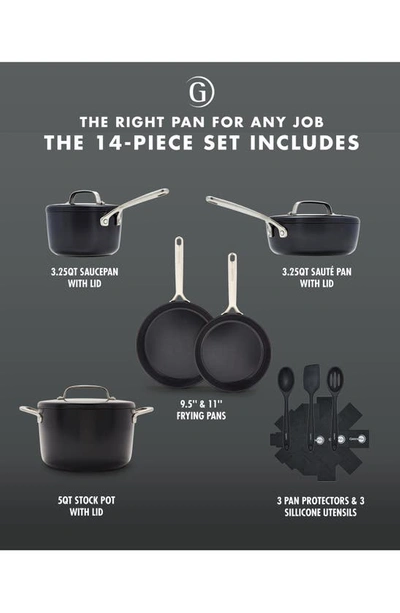 Shop Greenpan Gp5 Infinite8 Healthy Ceramic Nonstick 14-piece Cookware Set In Black