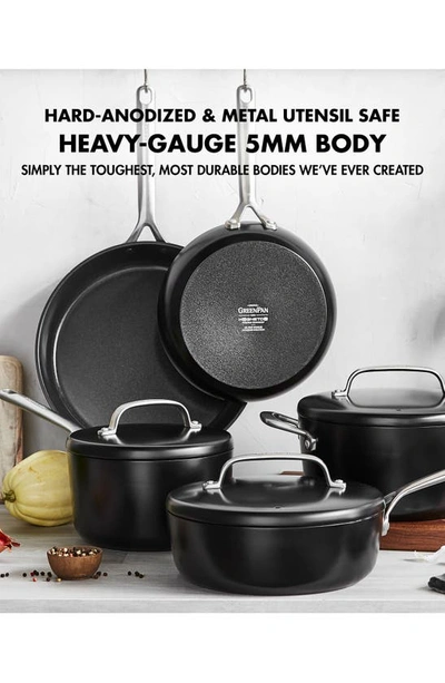 Shop Greenpan Gp5 Infinite8 Healthy Ceramic Nonstick 14-piece Cookware Set In Black