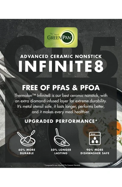 Shop Greenpan Gp5 Infinite8 Healthy Ceramic Nonstick 14-piece Cookware Set In Black