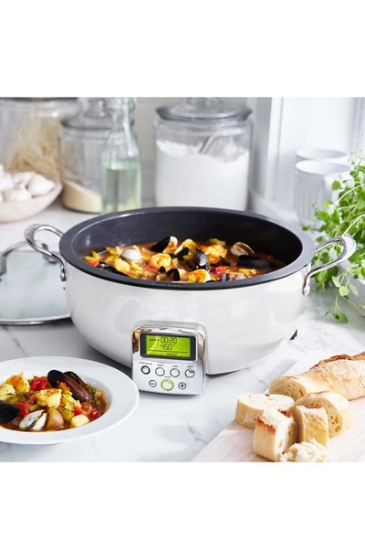 Greenpan Elite Essential 6-quart Smart Skillet In Cloud Cream