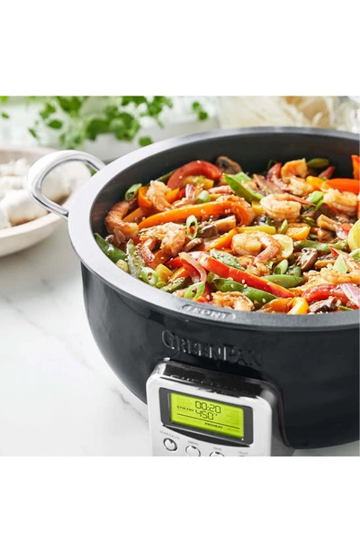Greenpan Elite Essential 6-quart Smart Skillet In Black Steel
