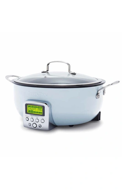 Greenpan Elite Essential 6-quart Smart Skillet In Blue Haze