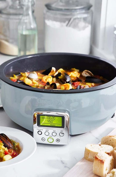 Greenpan Elite Essential 6-quart Smart Skillet In Blue Haze
