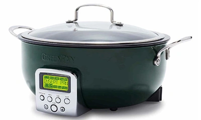 Shop Greenpan Elite 6-quart Essential Smart Skillet In Ponderosa Pine