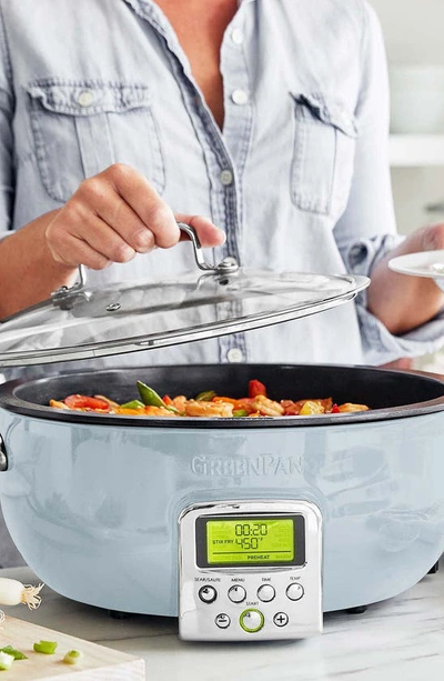 Greenpan Elite Essential 6-quart Smart Skillet In Blue Haze