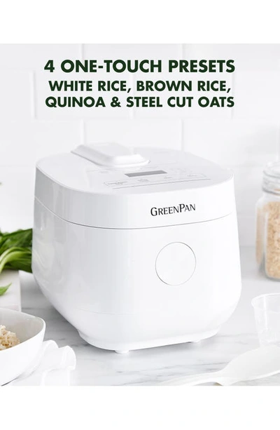 Shop Greenpan Bistro 8-cup Traditional Rice Cooker In White