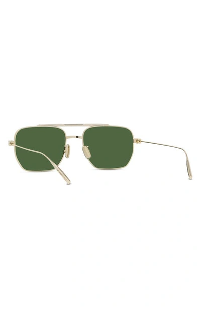 Shop Givenchy Gv Speed 51mm Geometric Sunglasses In Gold / Green