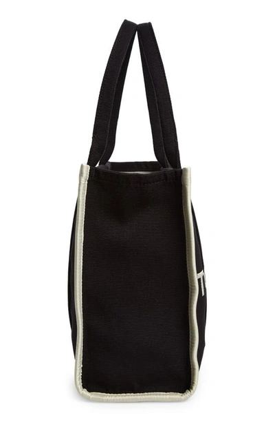 Marc Jacobs The Tote Bag In Canvas With Embroidered Logo In Black