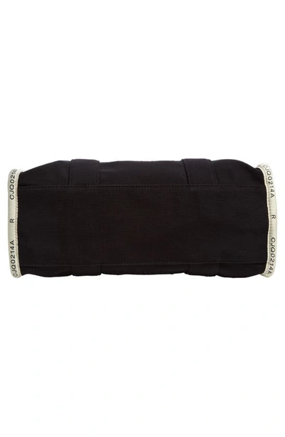 Marc Jacobs The Tote Bag In Canvas With Embroidered Logo In Black