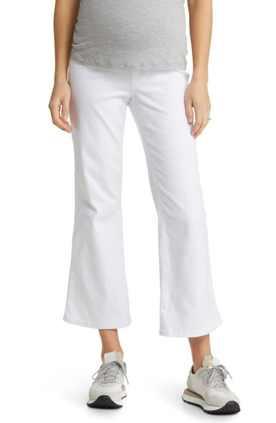 Shop 1822 Denim Demi Bellyband Maternity Bootcut Jeans In White