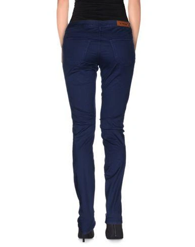 Shop Siviglia Casual Pants In Dark Blue